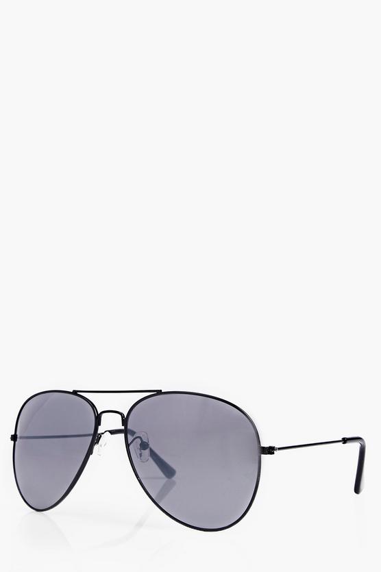 Black aviator sunglasses